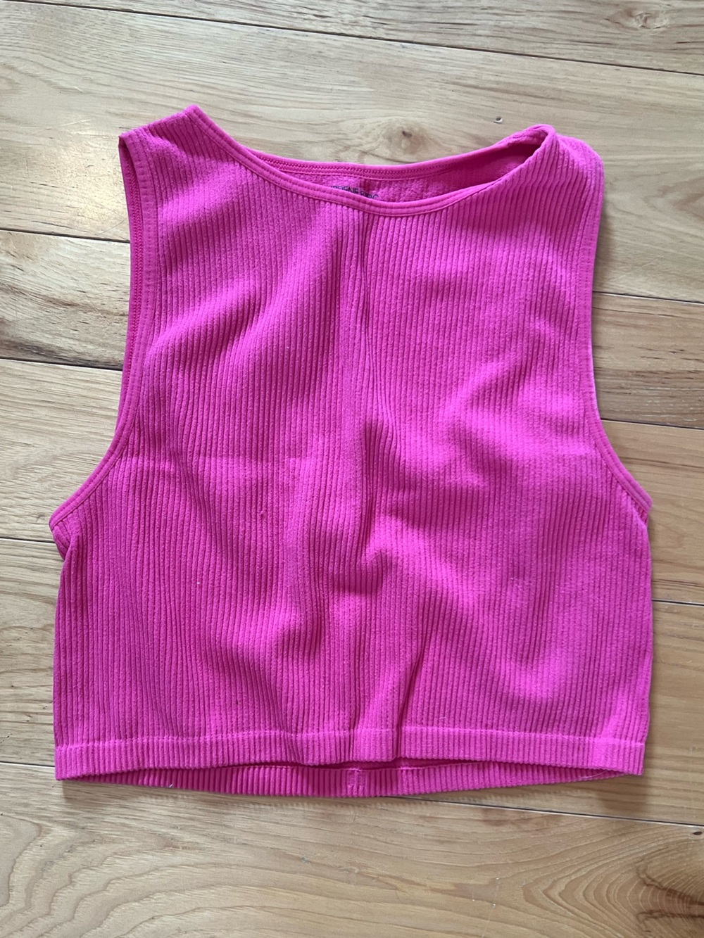 Ardene Bright Pink Ribbed Tank